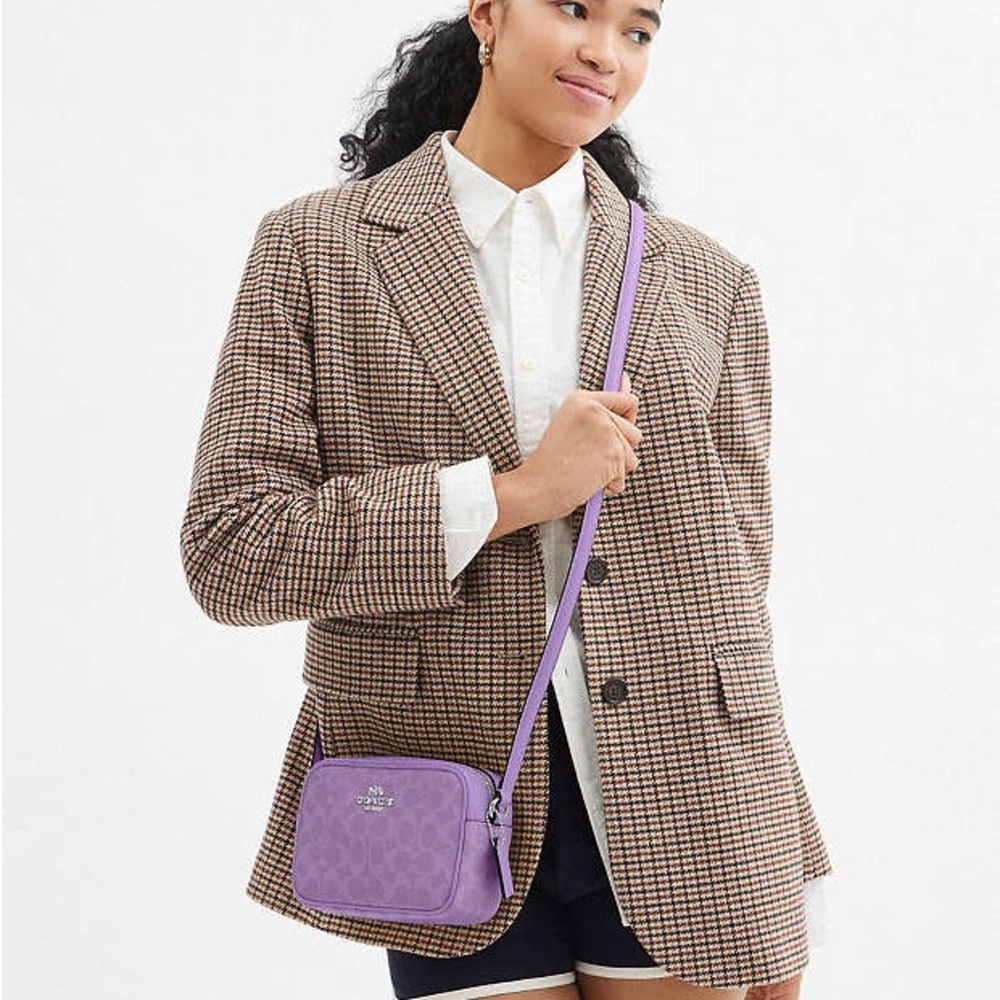 Coach Mini Jamie Camera Purple Bag - Picture 2 of 7
